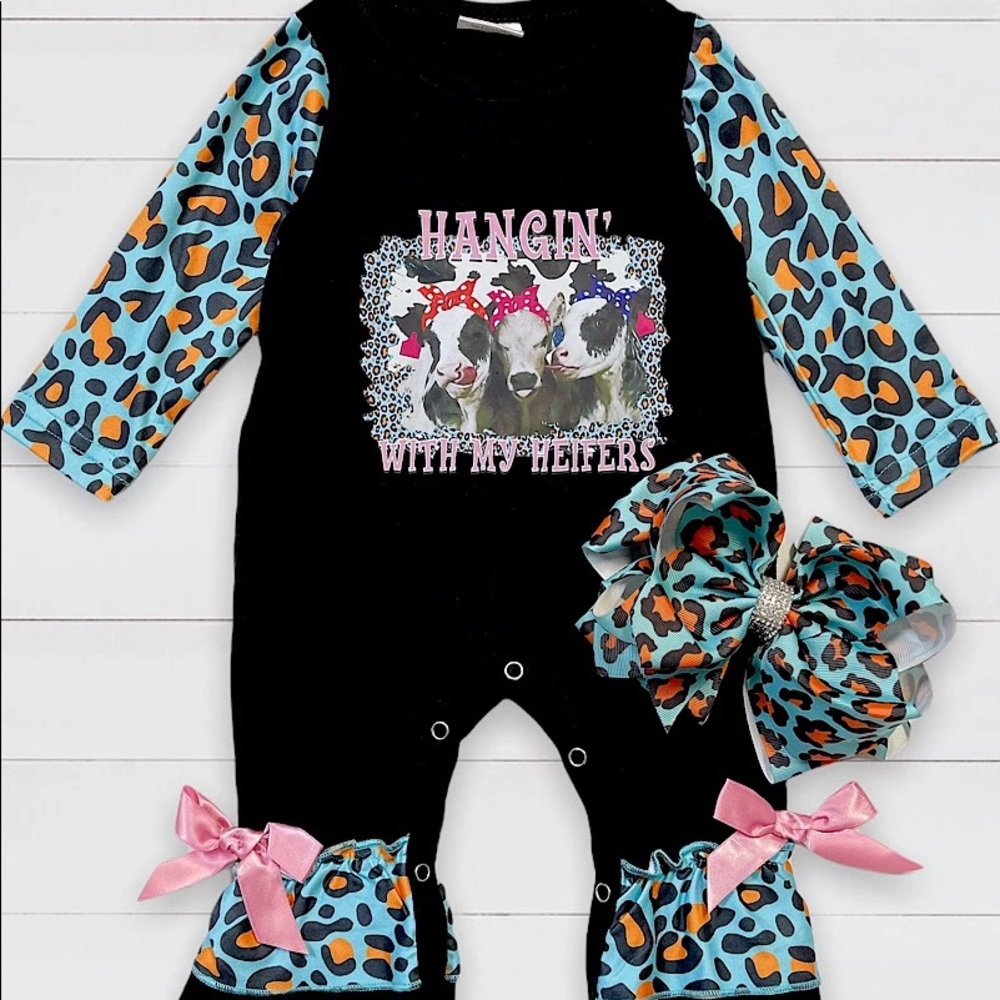 Hangin’ with my heifers romper